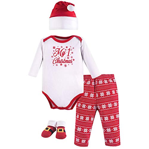 Hudson Baby Unisex Holiday Box Sett, My First Christmas, 0-6 Months US