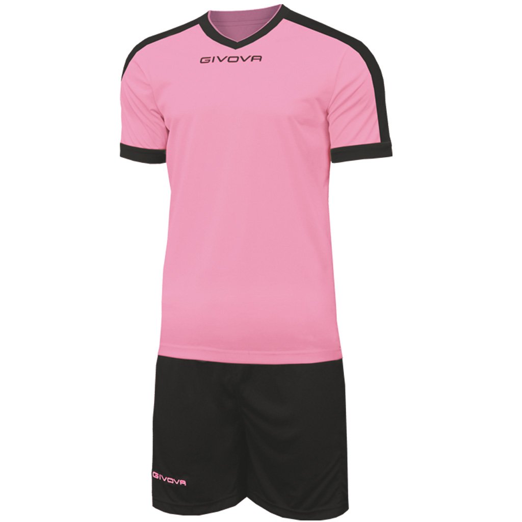 Givova, kit revolution, rosada/negro, 3XS