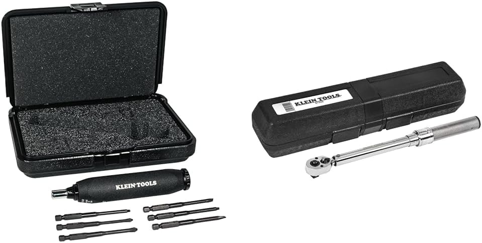Klein Tools Screwdriver Set with Torque Wrench, Made in USA, 6 Pieces with Case