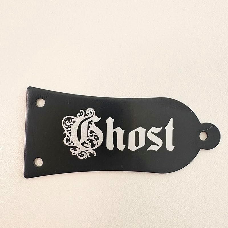 Custom Engrave Personalized logo customization For Electric Guitar Truss Rod Cover Plate Artist Signature, 3 holes Black,do not accept photo and color image etching