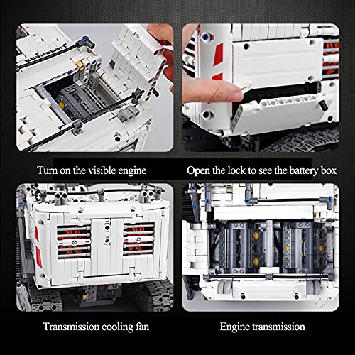Mould Technik Raupen Bagger, Mould 13130, Terex RH400 Bauset Modell mit Motors und Ferngesteuert, Groß MOC… – Bild 6