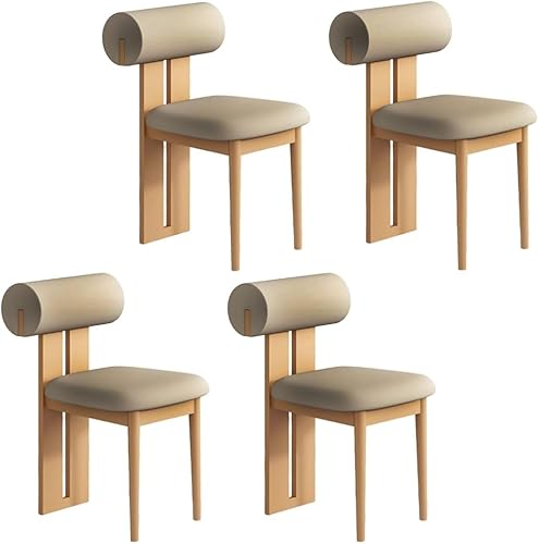 Miniatura 47 de YVYKFZD Juego de sillas de comedor de madera, sillas de cocina tapizadas, silla de comedor sin brazos, silla de sala de estar única, para oficinas,