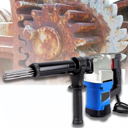 WTRYRN High Power Electric Needle Scaler, Industrial Grade Needle Scaler,Handheld 1400W Pistol Grip Needle Scaler, for Removal of Rust, Weld Slag and Paint