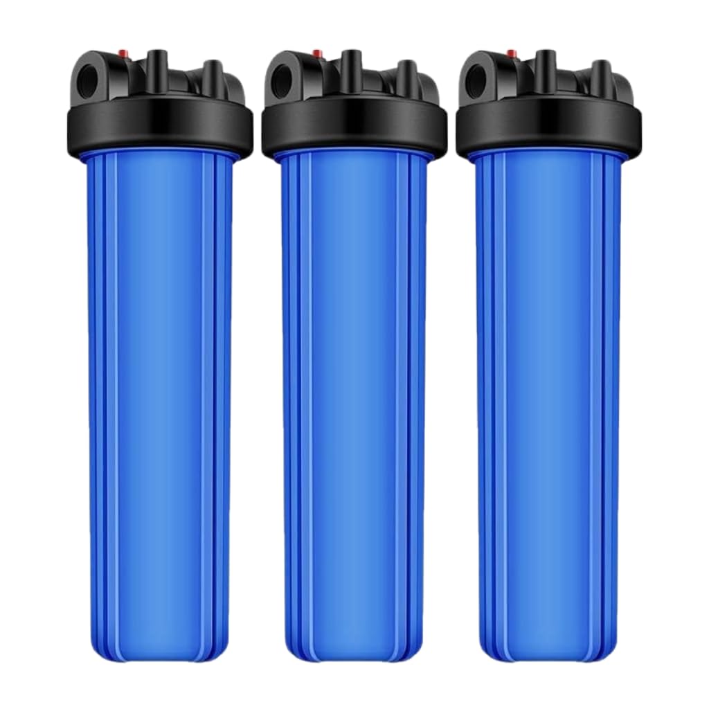 BeWell Big Blue Jumbo 3 Filter Housing, 20 x 4.5 Inch, Jumbo Housing.