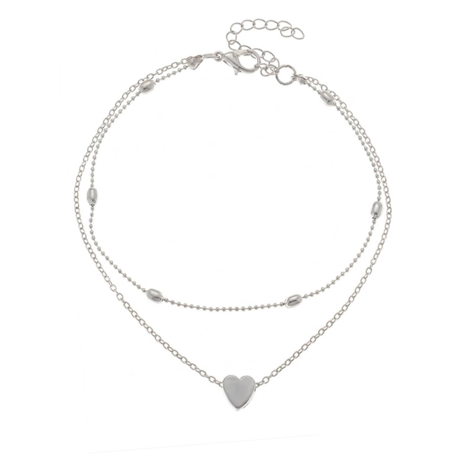 Gift Silver Gold Black Anklet Thread Evil Eye Nazar Heart Dainty Girls Anklets for Women Nazariya Payal for Women | Gifts for Women & Girls-image-42