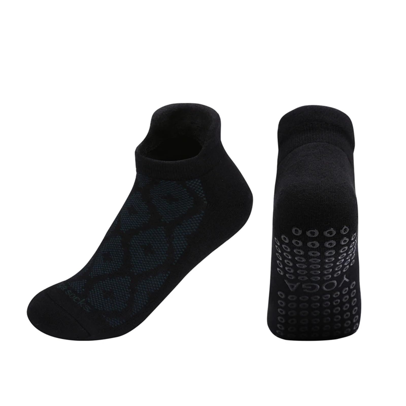 Calcetines de Yoga for Mujer, calcetín de Pilates Antideslizante Transpirable, calcetín Deportivo de algodón for Baile de Ballet y Fitness Adecuado para Yoga, Danza, Deportes, Fitness(Blue)