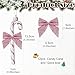 Imagen de HERZWILD 24 Piezas Decoraciones Navideñas Bastones de Caramelo Bastones de Caramelo Navideños de Plástico con Purpurina Bastón de Caramelo con Lazo Adorno Colgante para Árbol
