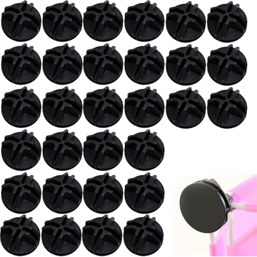 QUANXILXU 30 PCS DIY Storage Cube Connector Kit Black Plastic Connectors for Modular Wire Grid Cubes, Build Custom Closet Organizers, Wardrobe,Shelving and Craft Units.