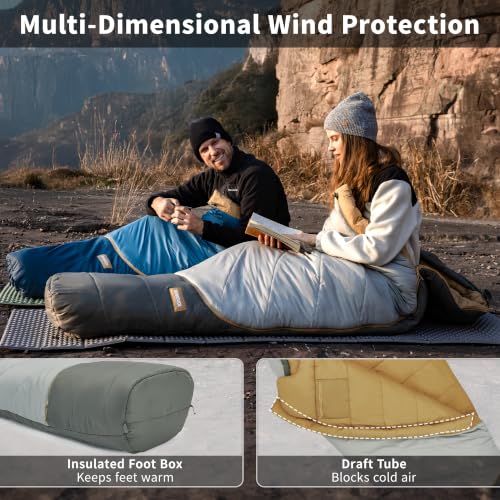 Naturehike Bolsa de Dormir Tipo Momia para Adultos 28°F con Telas DWR Sin PFAS miniatura 2