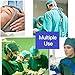Fluid Resistant Waterproof Medical Gown Washable Reusable Gown with Long Sleeve Unisex Lab Coat Work Uniform Pure Cotton Closing Cuff Pocket Design Full Protection (XL)
