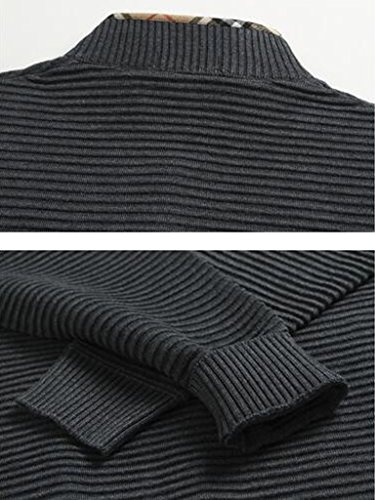 Men's Full-Zip Wool Knit Cardigan Sweater4