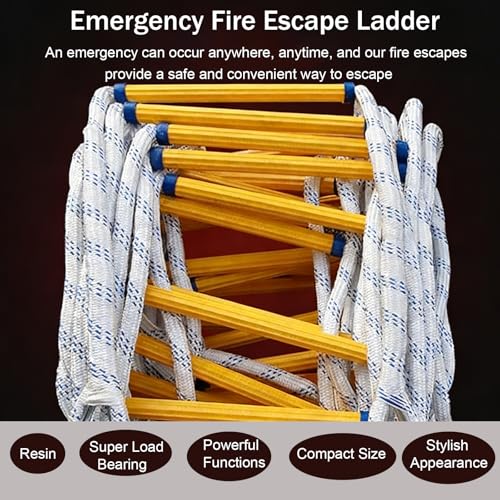 Escalera de rescate ignífuga con diseño duradero para emergencias del hogar 4