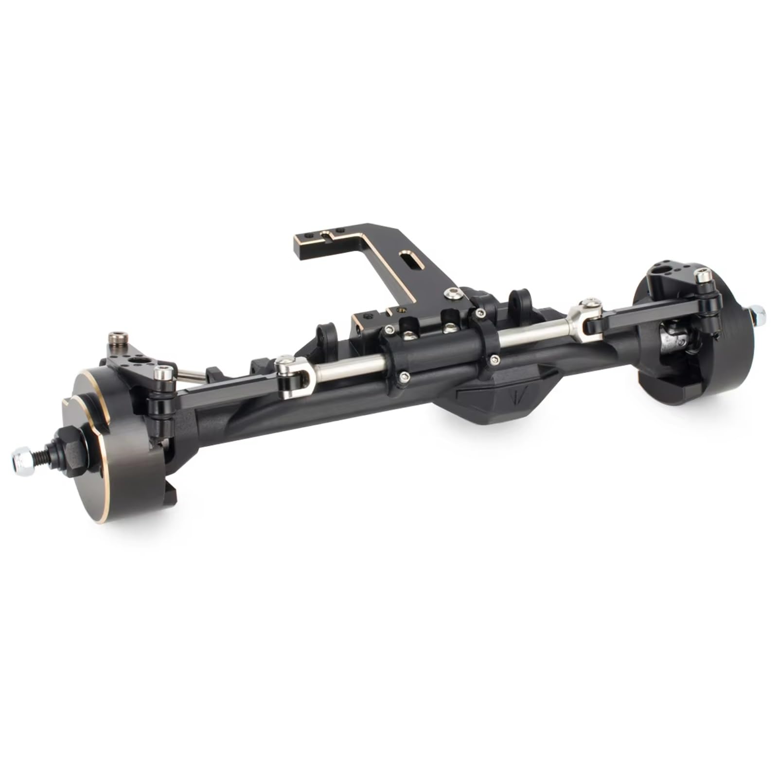 RC Auto Modell Zubehör Für Vanquish H10 Optic Sparco Yokohama RTR 1/10 RC Crawler Upgrades Teile Heavy Duty Schwarz Messing CNC Servo Halterung