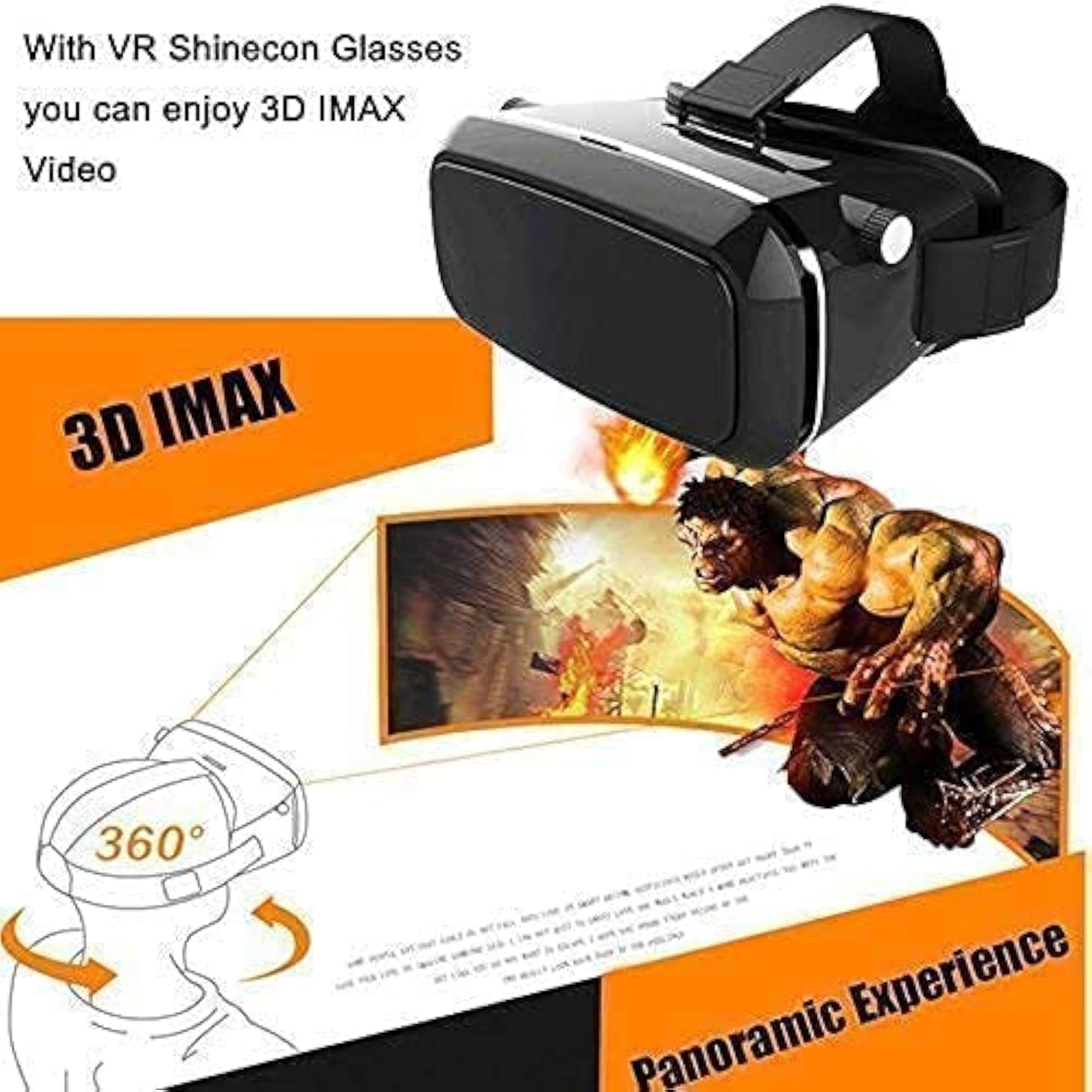 HD Virtual Reality Headset with Controller/Gamepad