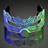 Oybete Light Up Glasses For Parties LED Purge Mask For Adults Kids Masquerade Mask Multi Color Glow In Dark Space Costume Accessories(Classics Style)