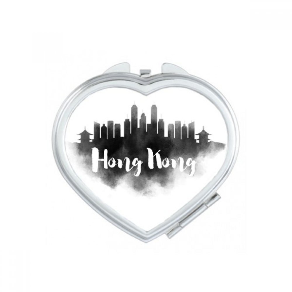 Miroir compact Hongkong Encre de Chine comme petit cadeau mignon et multicolore