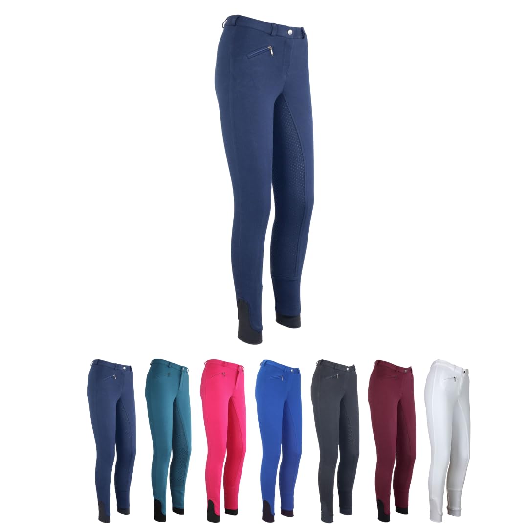 HKM Unisex – Babys Reithose Silikon Vollbesatz Flex Basicline