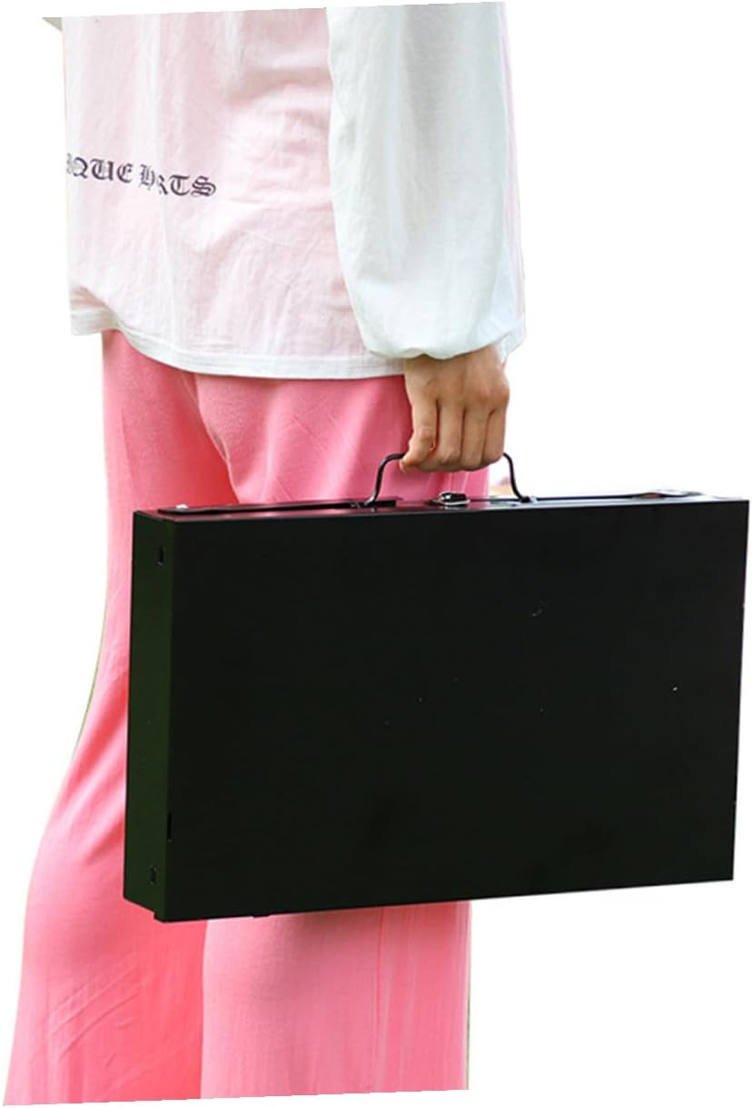 Portable Folding Bbq Stove Grill with Barbecue Tools, Compact 44x27x47cm Steel Outdoor Camping Grill for Hiking, Picnic, Tailgating, and Backyard Cooking