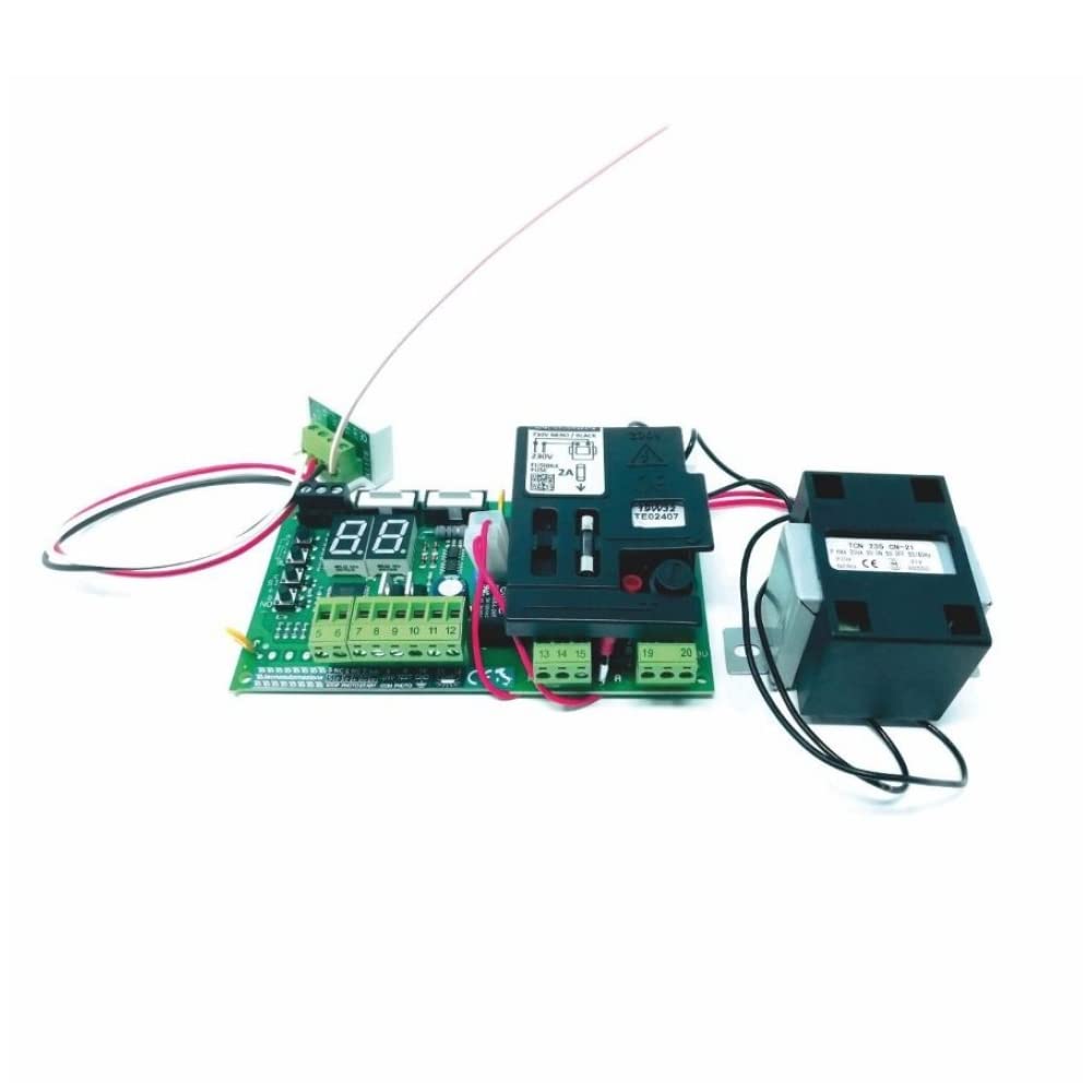 Centrale di comando T016P 230Vac 433,92MHz per serrande con modulo radio, trasformatore e carter di protezione - Tecno Automazione CNTPR5T