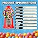 Vintage Gumball Machine - 11-Inch Retro-Style, Coin-Operated Cast Metal Vending Machine with Glass Globe and Free Spin by Great Northern Popcorn (Red)
