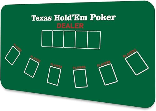 Cifupy Tapete de póquer 71 x 35 pulgadas, 47 x 24 pulgadas, 94 x 47 pulgadas, tapete de mesa de póquer de espuma de goma portátil, tapete de diseño