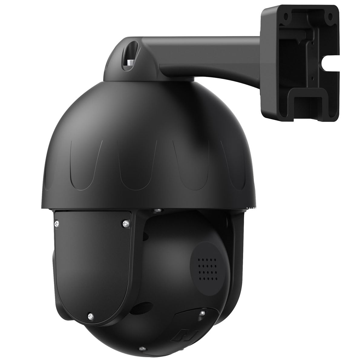 Foscam SD8EP 8 MP PoE PTZ Dome kamera do monitoringu z 4-krotnym zoomem optycznym, jakość wideo UHD, HDR, do użytku wewnątrz i na zewnątrz, inteligentna identyfikacja osób i pojazdów (czarna)
