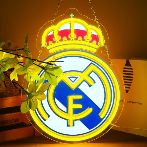 AHlove Football Team Logo，Sports Neon Sign for Wall Decor，LED Neon Lights for Bedroom、Man Cave，Birthday、Christmas Gifts for Boys