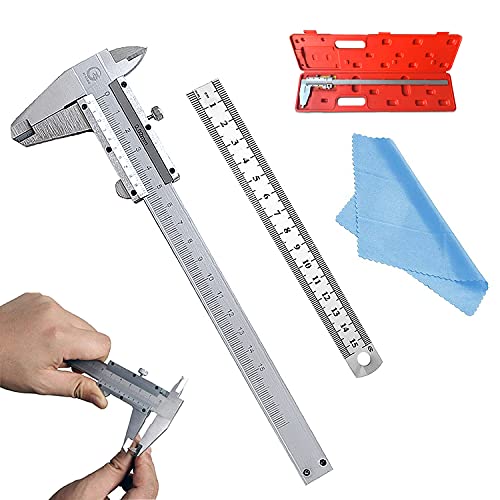 150mm Calibrador a Vernier,Pie de Rey,Calibrador a Vernier Digital,Vernier Digital,Inoxidable Vernier Caliper,Pie de Rey Acero Inoxidable,para Operaci�n en Exteriores