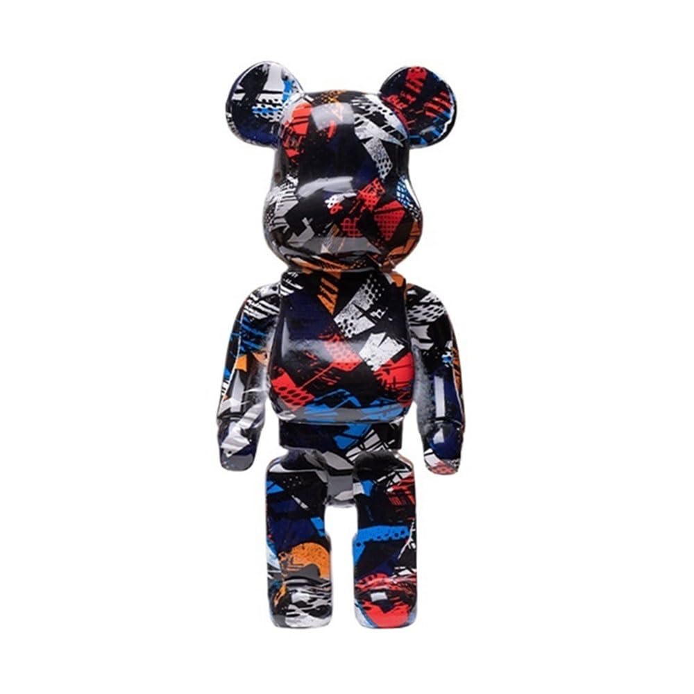 HQDFCNM Bearbrick,Blocks Bear Sculpture Decoration Showcase Collectibles
