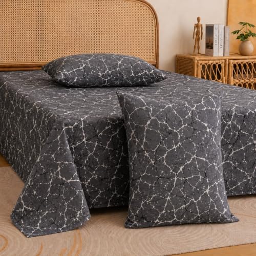Image of Castiqa Elastic Fitted Supersoft Premium Polycotton 200TC Double Bedsheets King Size 78x72 Inch with 2 Pillow Covers (Fits Upto Mattress of 8Inches) (Multicolor X)