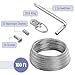 Mr. Pen- Picture Hanging Wire Kit, 100Ft Picture Wire Hanging, D Rings Picture Hanging, Picture Frame Hanging Kit, Picture Frame Wire, Wall Hanging Kit, Wire for Hanging Pictures, Painting Hanging Kit