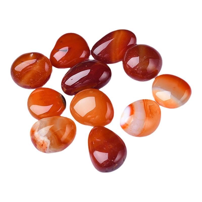 Kamienie i kryształy Naturalny czerwony agat surowy kamień do brukowania na doniczki, dekoracje, ozdoby, kryształy krajobrazowe (500 g, 3-4 cm)