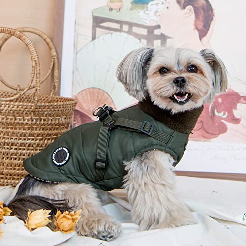 Puppia Hundemantel für kleine und mittelgroße Hunde - Donavan - wohlfühlende Wärme und Komfort - Hundejacke