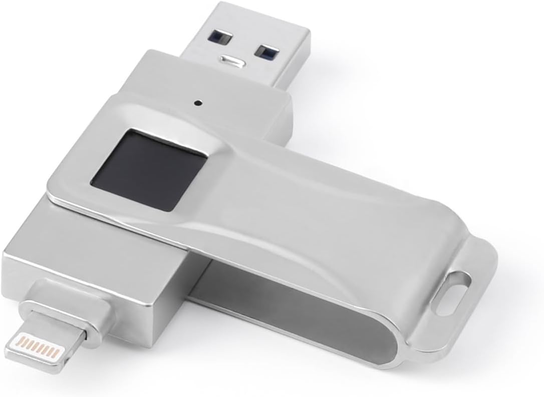 Flash Drive for iPhone 128GB USB Flash Drive for iPhone Thumb Drive, iPhone-Memory-Stick for iPad/iPhone/Computer Picture Keeper Portable Hard Drive (128, GB)