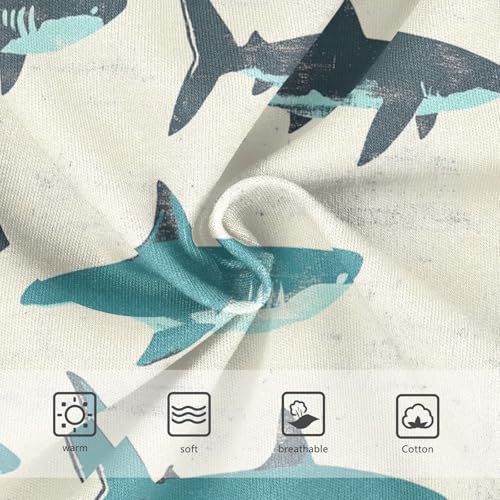 Wusikd Shark Girls' Underwear Cotton Funny Girls Briefs Soft Toddler Underwear 2T3