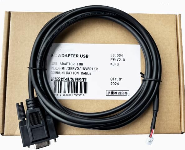 asjsiming S6N-L-T00-3.0 for Drive IS620N IS620F Serial RS232 Port Communication Cable Debugging Data Download Cable Black 3 Meters