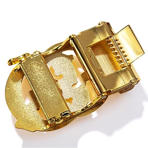 Barry.Wang Mens Formal Belt Fashion Buckle Genuine Leather Ratchet Automatic Belt Luxury Gift - Image 5