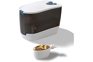 BNOSDM Cartoon Cat Food Storage Container 15 lb