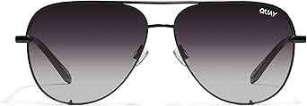 QUAY Polarized Unisex Aviator Sunglasses, UV Protection, Oversized Fashion Accessories for On The Go Lifestyle