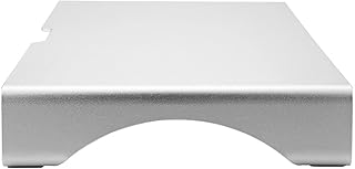 Monitor Riser Stand, Monitor Shelf, Monitor Screen Riser, Aluminum Alloy Monitor Riser Notebook Laptop Desk Stand Organizer Shelf Silver for Computer Monitor