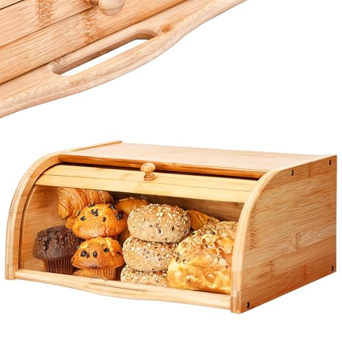 2 Lb. Depot Vintage-Style Bamboo Bread Box