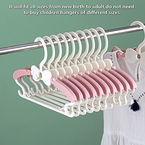 Wjwski KIDS HANGERS CLOTHING 20 PACK Baby Hangers For Closet - 20 Pack Baby Clothes Hangers,Adjustable Baby & Kids Hangers thumb #5