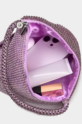 Image of BABEYOND Women's Rhinestone Clutch Evening Bags Sparkly Glitter Triangle Purse for 1920s Party Prom Wedding