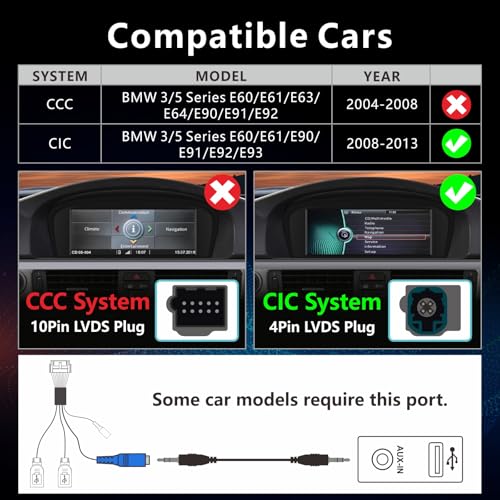 Autoradio Linux BMW E60 E61 E90 E91 E92 CIC iDrive | Bluetooth Android Auto Écran - 4