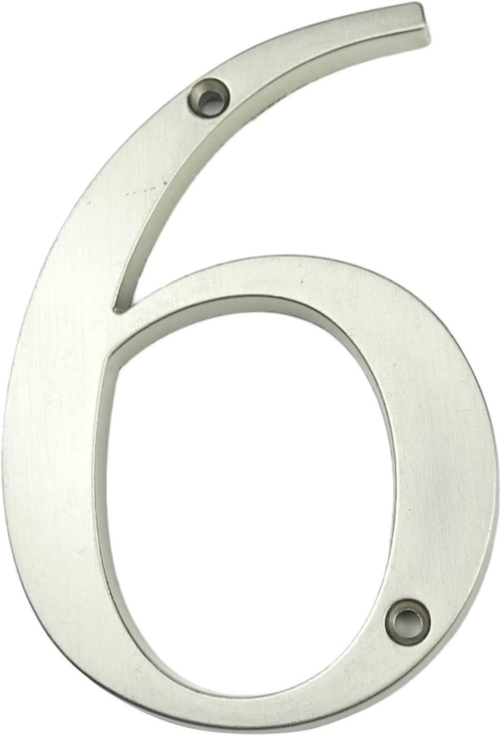 BREAKA 4 Inch 3D Digital House Number Modern Zinc Alloy Home Address Mailbox House Number Outdoor Residential Address Sign (Size : 6)