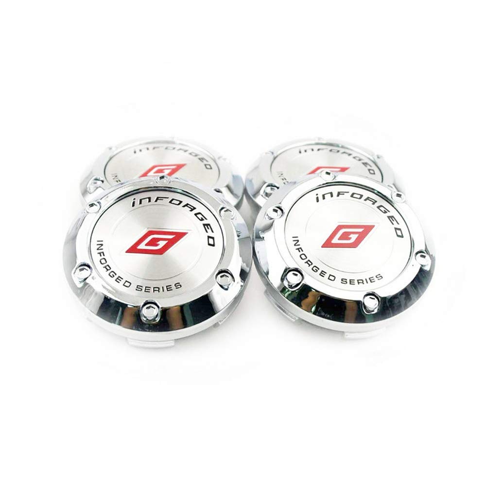WSCJDC 4pcs 66mm Car Wheel Center Hubs Cap Inforged Series Wheel Centre Caps Rim,For Volk CE28
