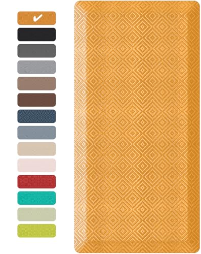 Image of Ophanie Kitchen mats for Floor, 3 /4 inch Thick, Kitchen Rugs, 20x48 Anti Fatigue Standing Cushioned Mat,Waterproof,Comfort Ergonomic mat for Office, Home,Sink with 99+ Pairs of Anti-Slip Bottom Ridges