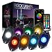 Xprite RGB LED Rock Lights w/Bluetooth Controller, Multicolor Neon LED Light Kit Timing Function, Flashing, Music Mode for Underglow Off Road Truck SUV - 8 Pods