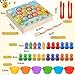 Ophy Juego de Pesca Magnético Juguetes de Madera -Montessori Juguete Educativo para Niños de 3 4 5 6 años Juego de Combinación de Colores & Clasificación Motricidad Fina Juegos con Vasos Apilables Imagen de Ophy Juego de Pesca Magnético Juguetes de Madera -Montessori Juguete Educativo para Niños de 3 4 5 6 años Juego de Combinación de Colores & Clasificación Motricidad Fina Juegos con Vasos Apilables