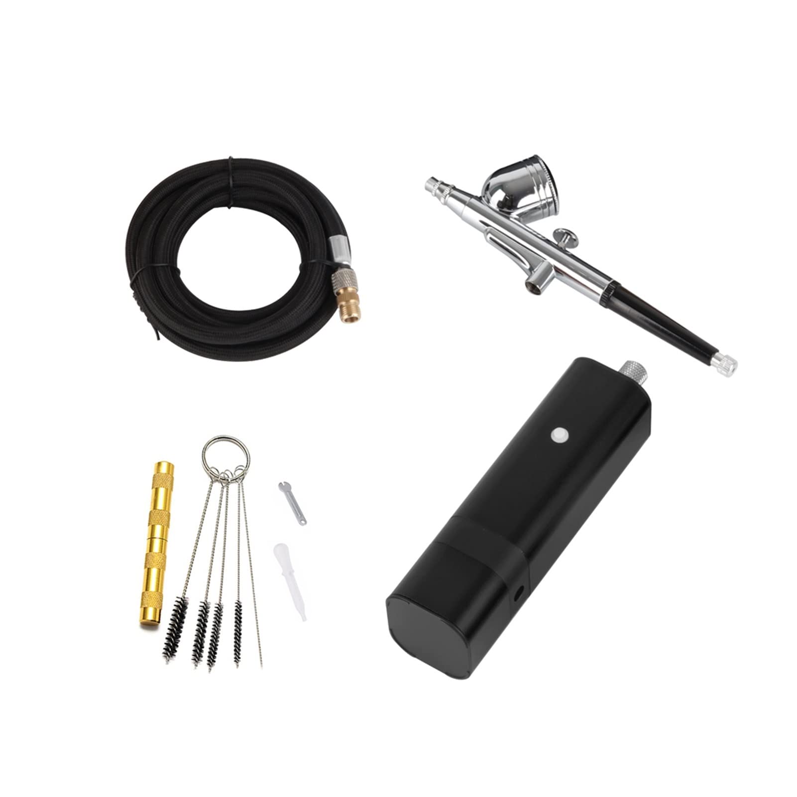 Spruzzatore di vernice 30 PSI Kit compressore per aerografo cordless portatile TM80S per trucco artistico vernice per unghie bellezza decorazione per torte tatuaggi modello artista per recinzione, a